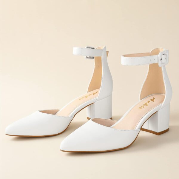 Ankis Closed Toe Heels for Women -Black Nude Gold