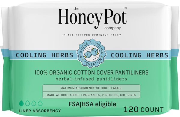 The Honey Pot Company - 120 ct - Herbal Panty Liners for Women - Image 2