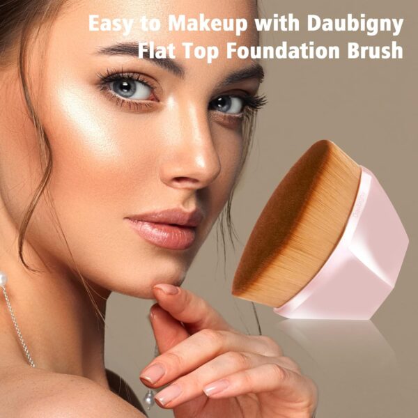 Daubigny Foundation Makeup Brush Flat Top Kabuki - Image 4