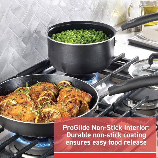 Signature Nonstick Cookware Set 12 Piece, Oven Broiler  Griddle, Kitchen, - Image 3