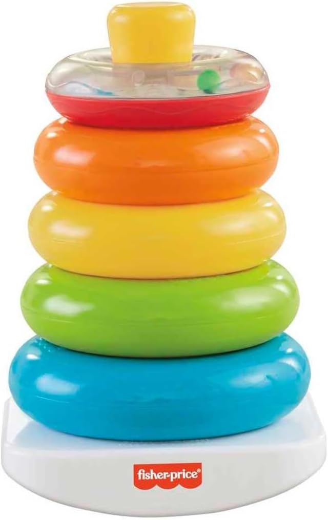 Fisher-Price Infant Toy Set with Baby’s First Blocks (10 Shapes)
