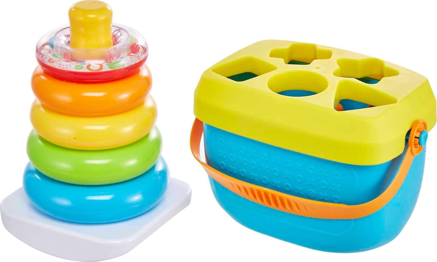 Fisher-Price Infant Toy Set with Baby’s First Blocks (10 Shapes) - Image 2