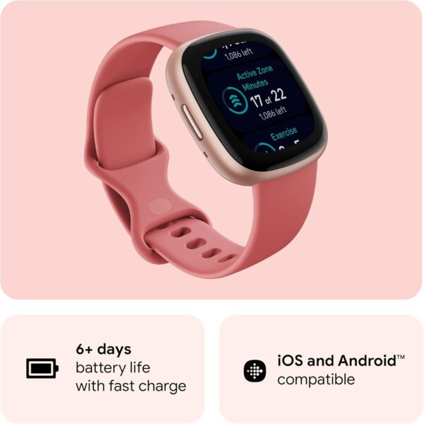 Fitbit Versa 4 Fitness Smartwatch with Daily Readiness, GPS, 24/7 Heart Rate - Image 4