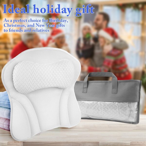 Bath Pillow for Tub Comfort Bathtub Pillow, Ergonomic Bath Pillows - Image 4
