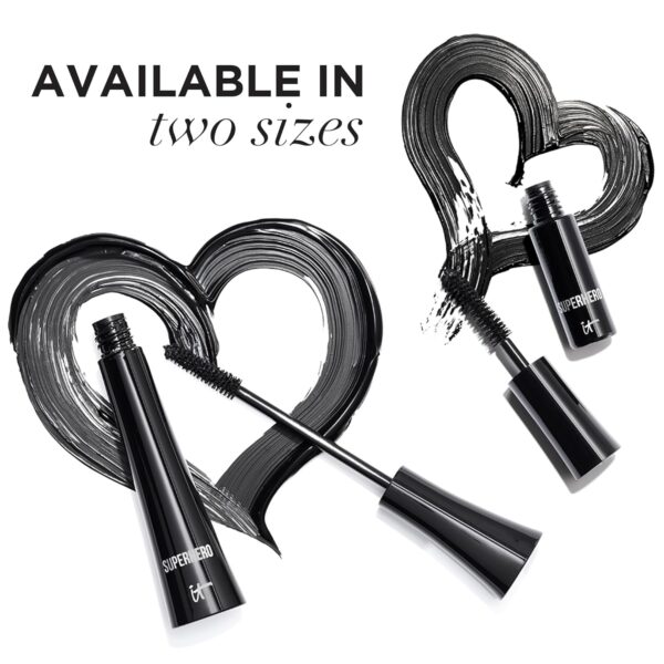 IT Cosmetics Superhero Mascara – Super Elastic Stretch Black Mascara - Image 2