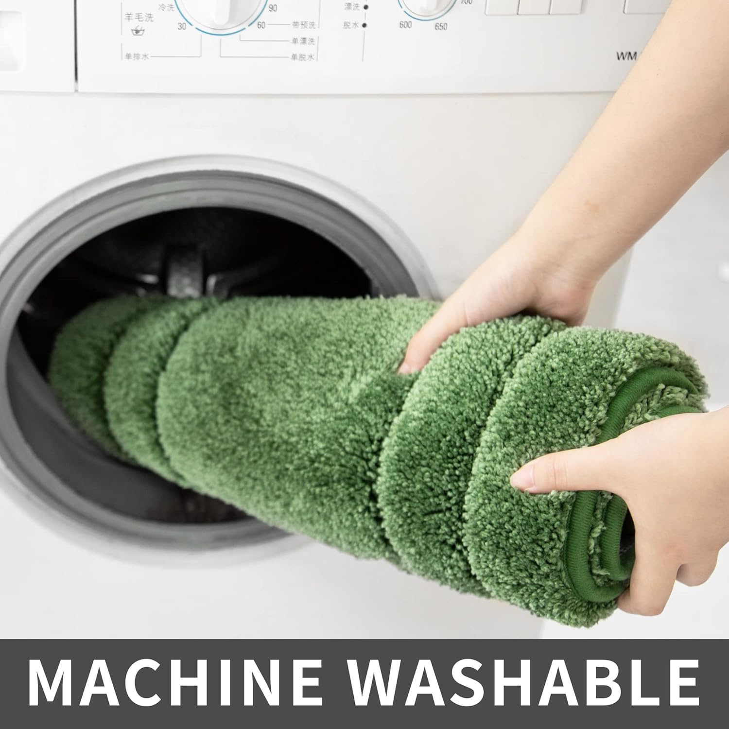 COSY HOMEER Extra Thick Bath Rugs for Bathroom - Anti-Slip Bath Linen Sets - Image 2