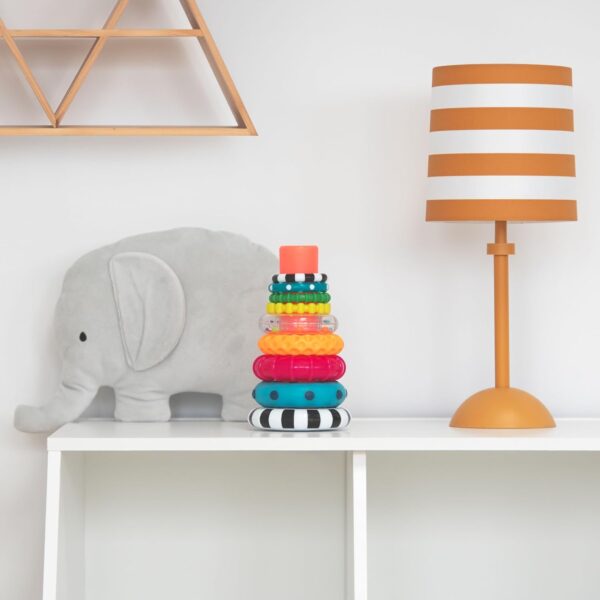 Sassy Stacks of Circles Stacking Ring STEM Learning Toy, Age 6+ Months - Image 2