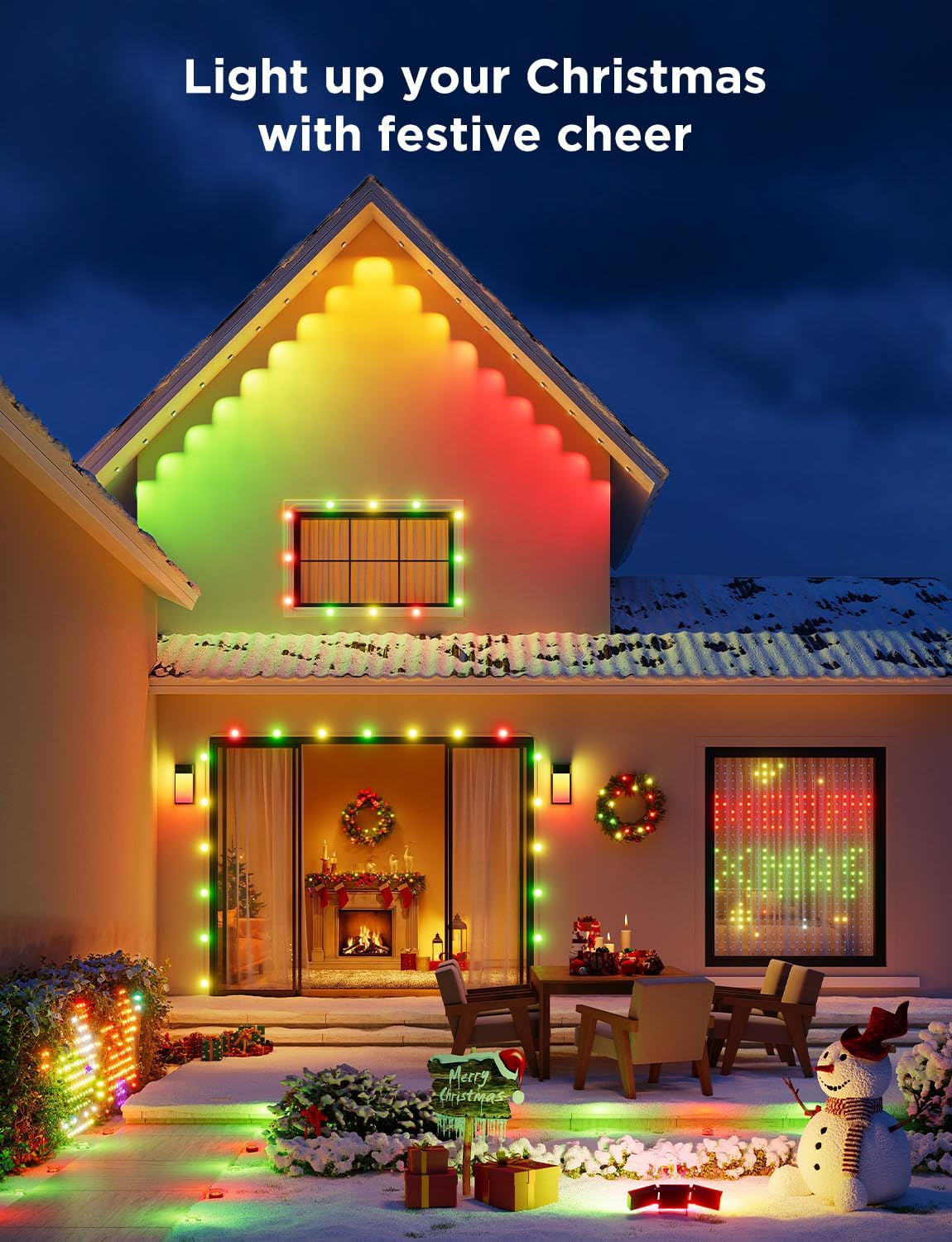 Govee Permanent Outdoor Lights, Smart RGBIC Outdoor Lights with 75 Scene - Image 3