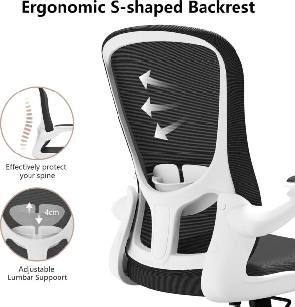 Ergonomic Office Chair, Comfort Swivel Home Office Task Chair, Breathable - Image 3