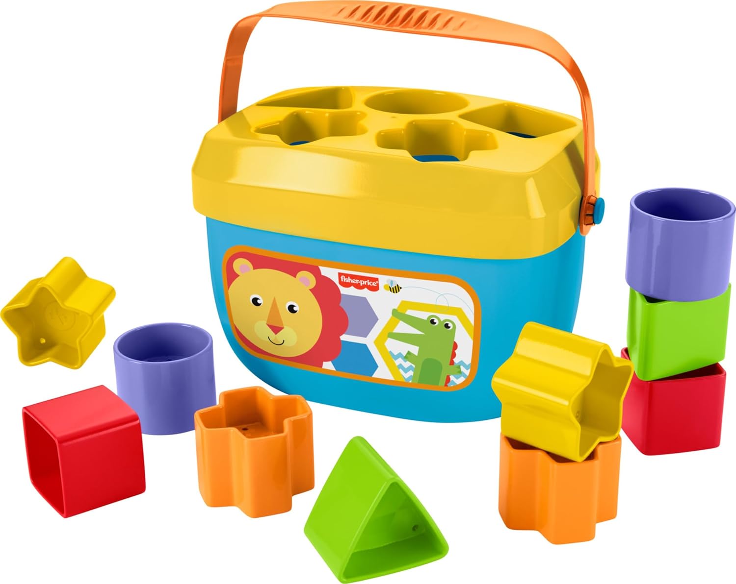 Fisher-Price Infant Toy Set with Baby’s First Blocks (10 Shapes) - Image 3