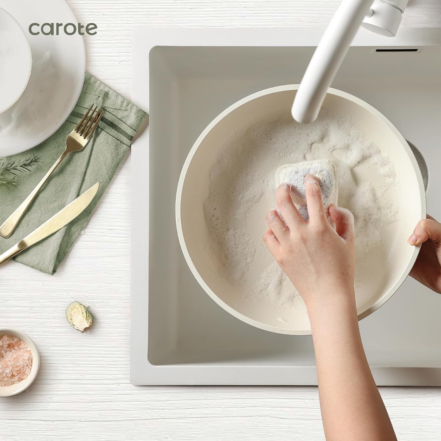CAROTE Pots and Pans Set Non Stick, Cookware Sets, 11pcs Kitchen Set, - Image 3