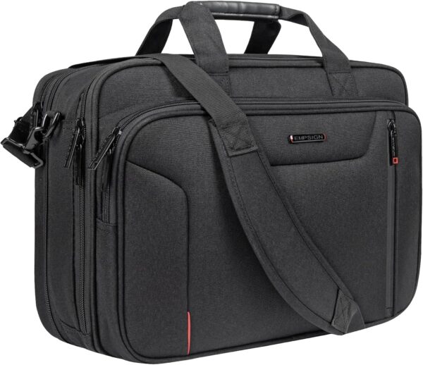 EMPSIGN Stylish Laptop Bag Briefcase, 17.3 Inch Laptop Case Expandable