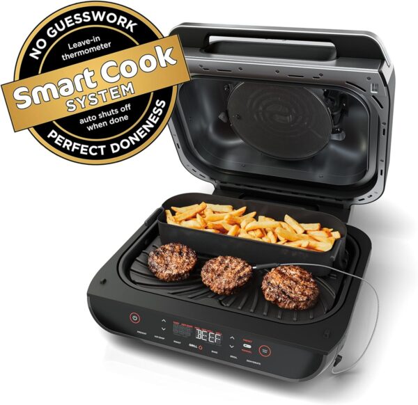 Ninja FG551 Foodi Smart XL 6-in-1 Indoor Grill with Air Fry, Roast, Bake, - Image 4