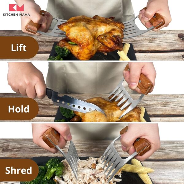 Kitchen Mama Meat Claws: BBQ Meat Smoking, Shredding, Pulling Pork - Image 4