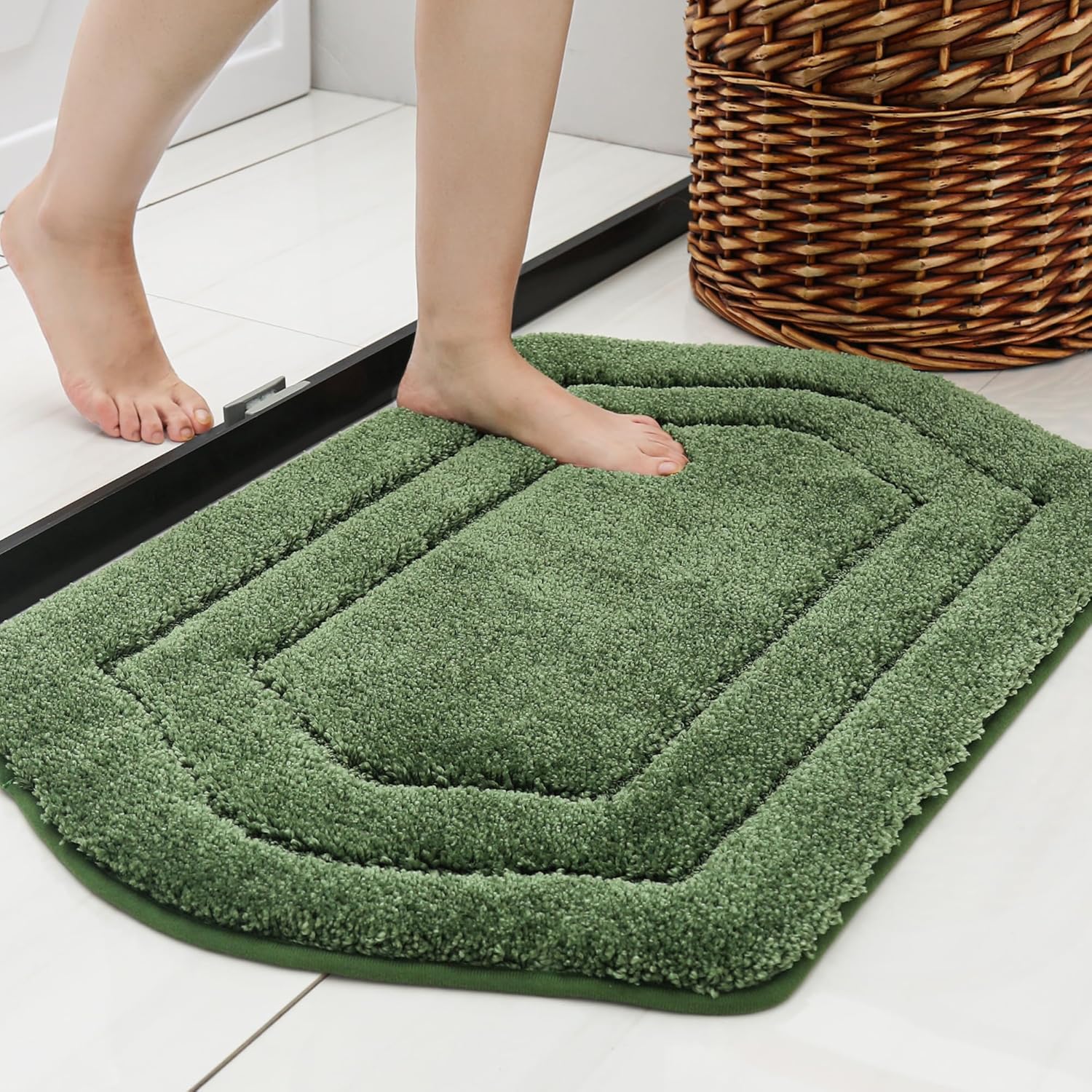 COSY HOMEER Extra Thick Bath Rugs for Bathroom - Anti-Slip Bath Linen Sets - Image 4