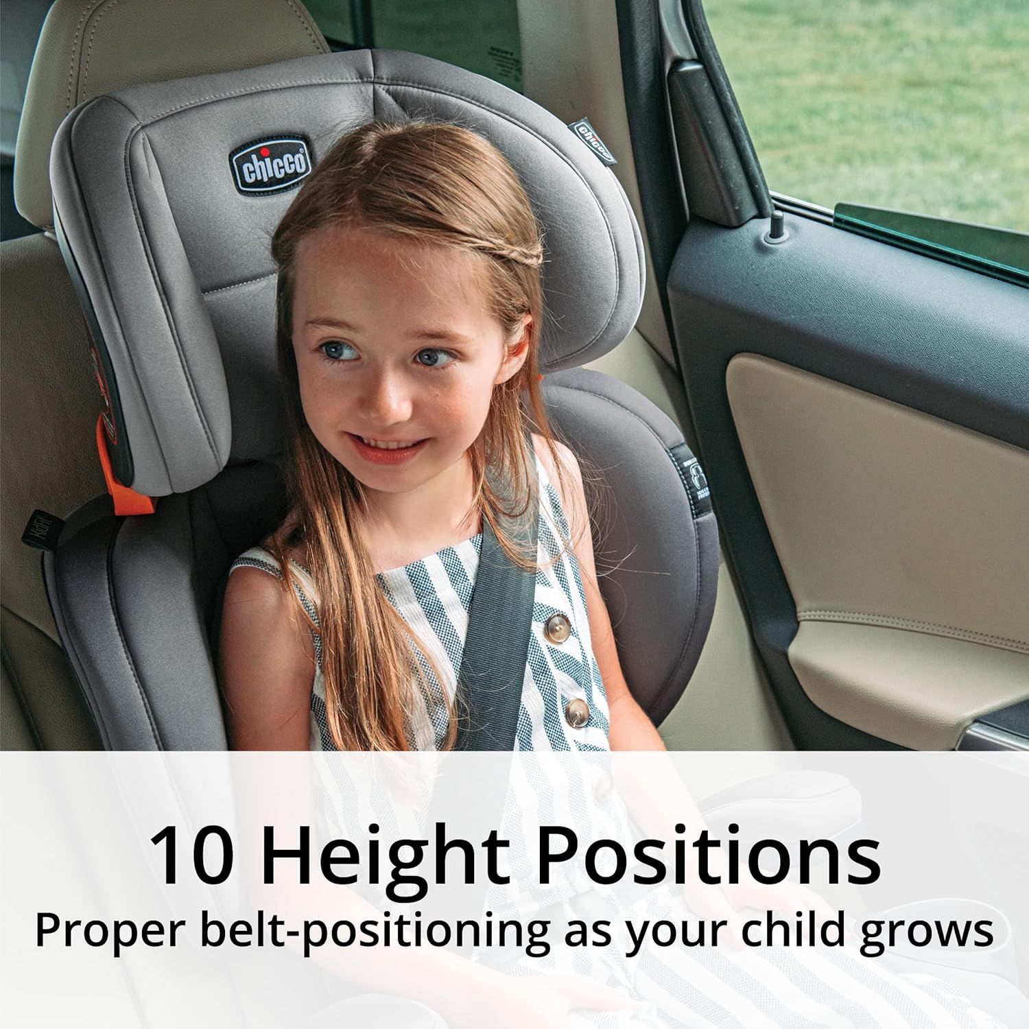 Chicco KidFit ClearTex Plus 2-in-1 Belt-Positioning Booster Car Seat - Image 3