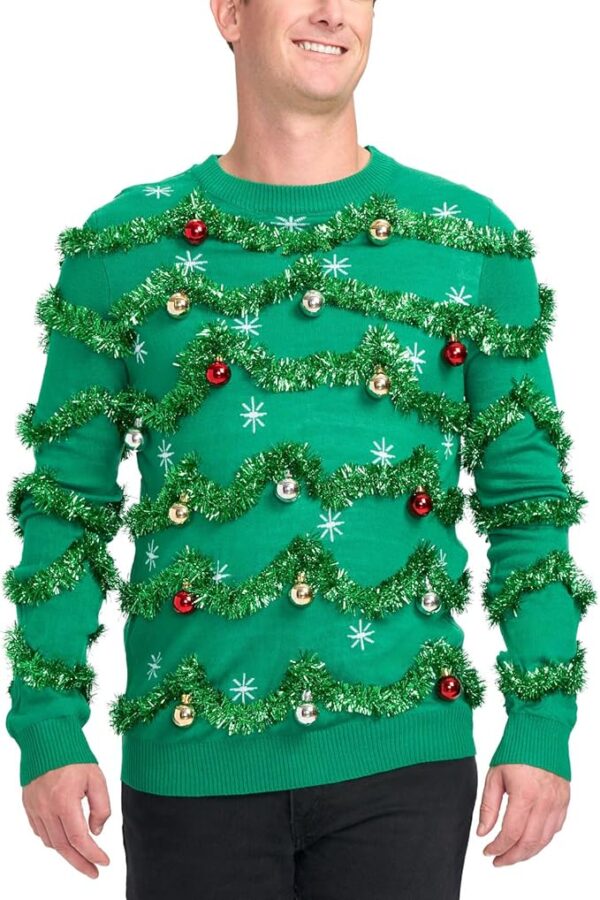 Tipsy Elves Men's Ugly Christmas Sweaters - Funny and Tacky Embellished